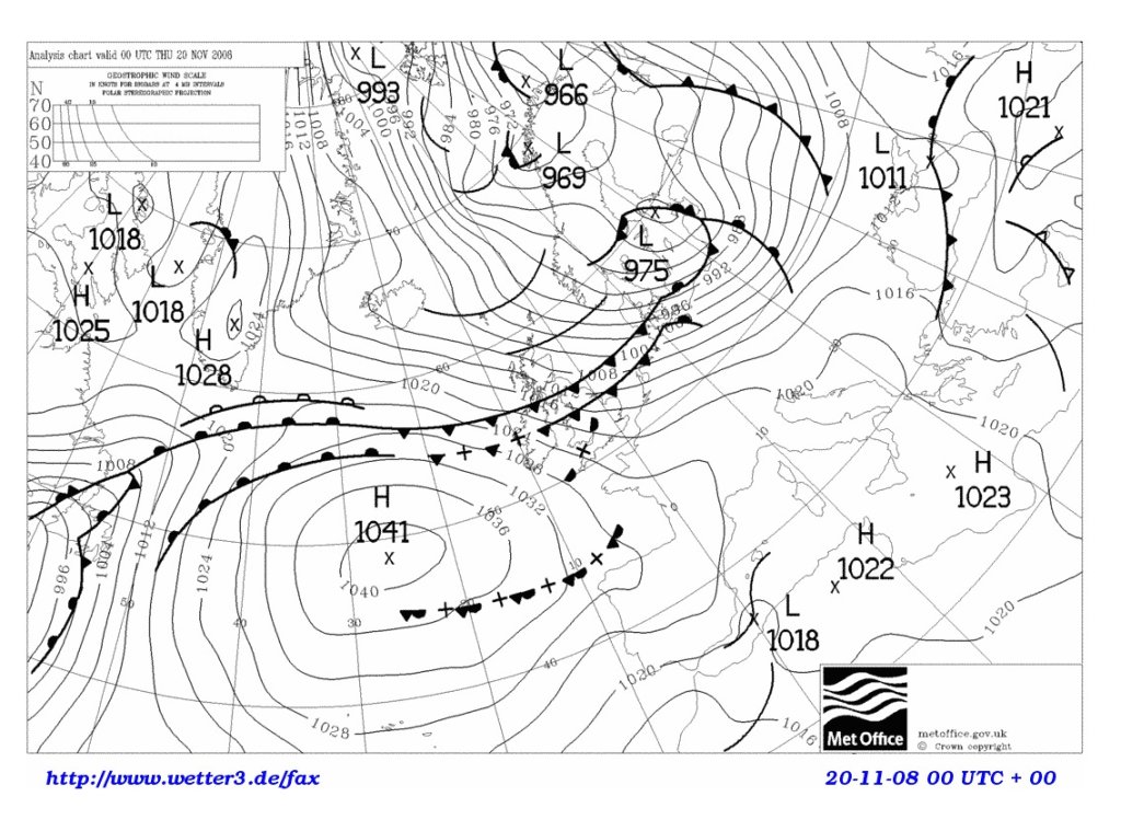Trough Front Weather knowledge part I: Weather maps & weather models | PowderGuide