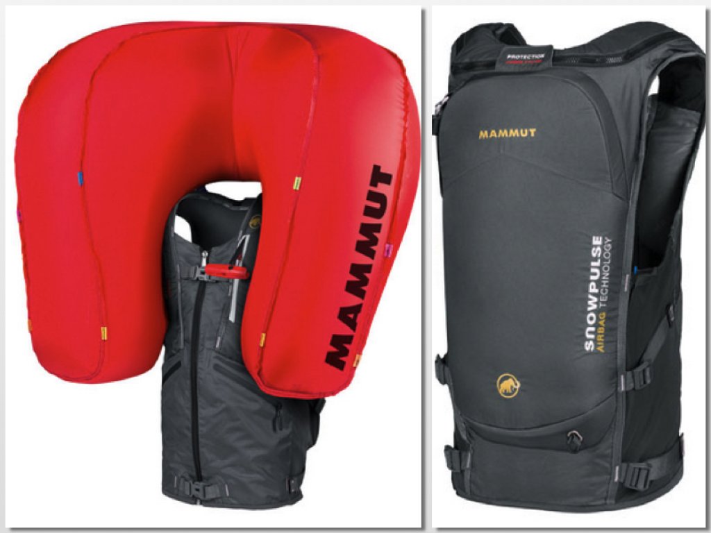 Mammut Alyeska Protection Airbag Vest with inflated PAS system
