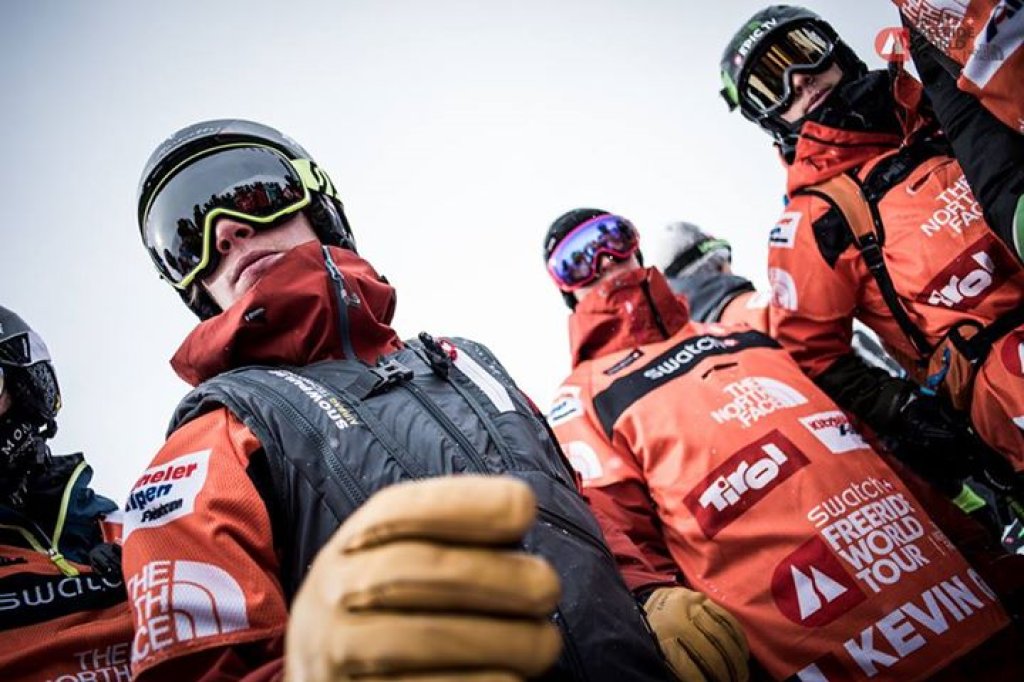 Jérémie Heitz with airbag vest at the Freeride World Tour
