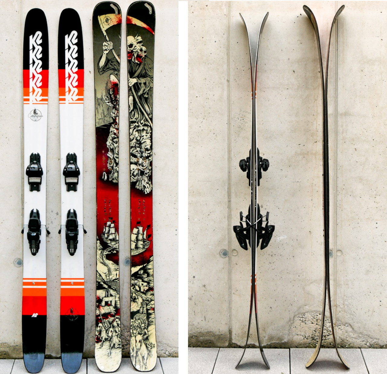 k2 asymmetrical skis Omen 90 2027 Go longer for more stability and higher speeds Gear reviews | K2 Catamaran