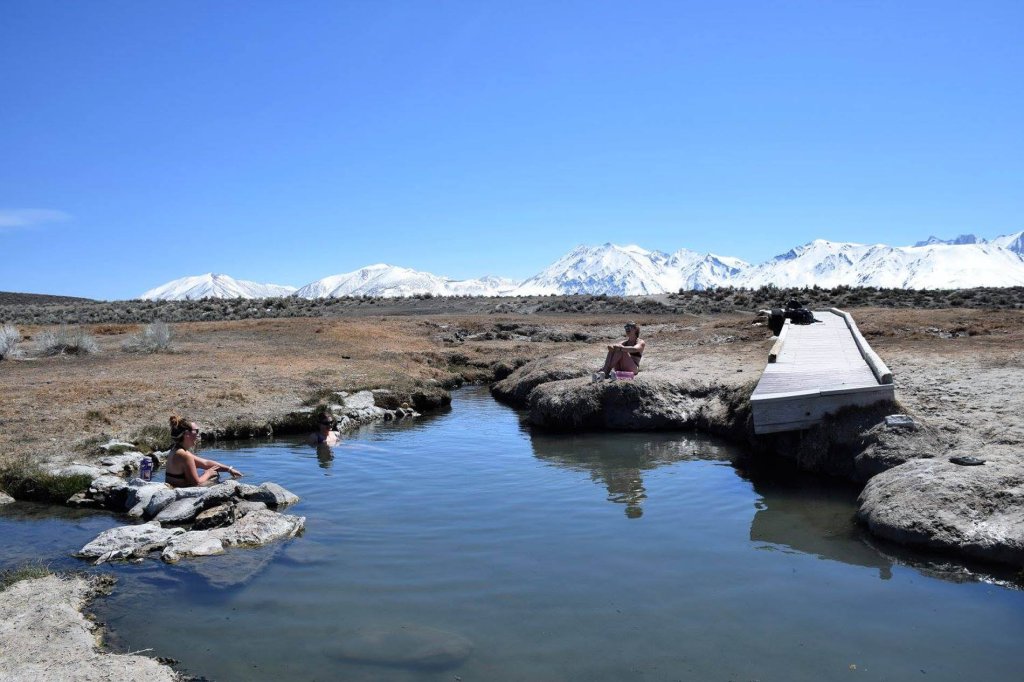 Hot Springs with a view of the Eastern Sierra