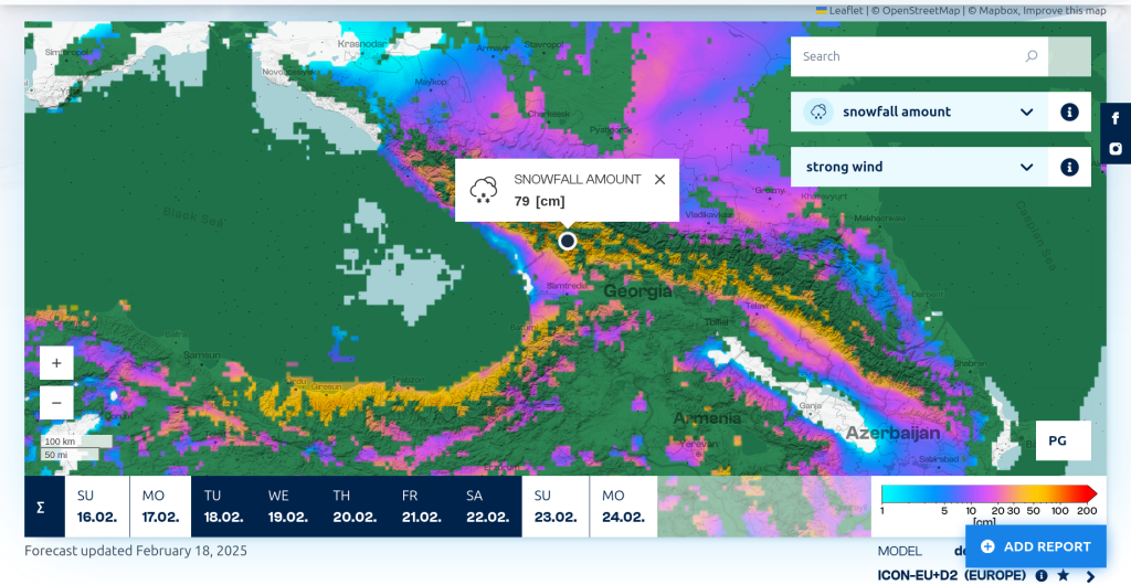 Climate Powder WeatherBlog 15 2024/25 | The new PowderGuide weather v2.4.0