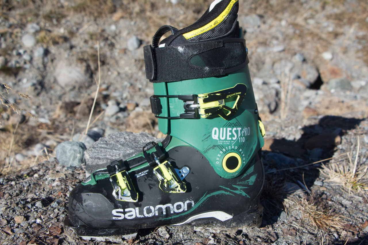 chaussure ski salomon quest 10 QST Access 80 Boots 2025 evo High performance allmountain boot with magnesium Backbone technology combines proven Salomon skiing performance with comfortable hiking and walking Salomon Quest 110 Ski Boots FeaturesPerformance Level Good intermediate to expert freeride skiers Flex Index 110 flex on a scale of 40 to 140 Last Width 100 mm last Shell and cuff Bi material PU lower shell for response with a Bi material PP upper shell for controled flex Sole An extended rubber sole allows for extra grip for walking Adjustments Outer single shaft alignment replaceable heel and toe pads light back spoiler backbone release Liner The Salomon My Custom Fit Performance liner with Biovents help keep your foot dry and warm Freeski Feature Ride and Hike technology allows you to loosen the upper cuff for easier walking Shock Absorption Salomon heel cushioning system to absorb vibrations and add comfort Sizing Mondo sizing Go to our boot sizing chart for ski boot sizing Salomon Quest Access 60 Ski